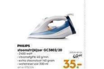 philips stoomstrijkijzer gc3802 20 nu eur35