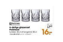 4 delige glazenset noblesse