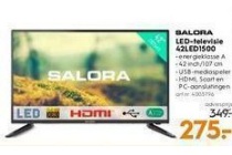 salora salora led televisie 32led1500