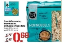 sum en sam mie boemboes mihoen of noedels