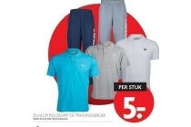 dunlop poloshirt of trainingsbroek