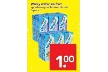 wicky water en fruit