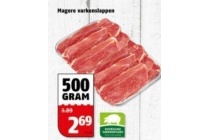 magere varkenslappen
