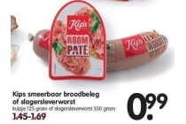 kips smeerbaar broodbeleg of slagersleverworst