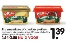 eru smeerkaas of cheddar plakken