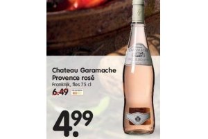 chateau garamache provence rose