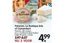 paturain le rustique brie of camembert