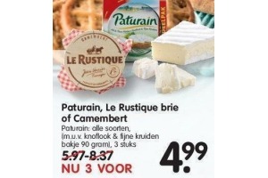 paturain le rustique brie of camembert