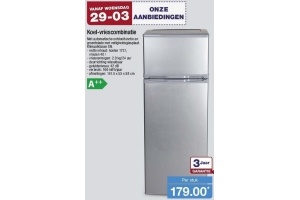 koel vriescombinatie