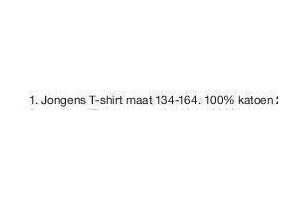 jongens t shirt nu eur2 99 per stuk