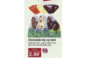 chocolade kip op nest