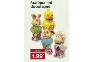 paasfiguur met chocodragees