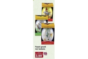 paasei gevuld met bonbons
