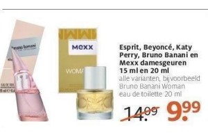 esprit beyonce katy perry bruno banani en mexx damesgeuren 15 ml en 20 ml