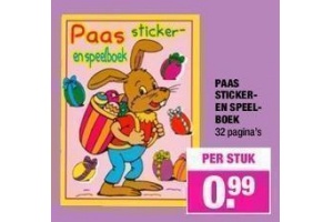 paas stickeren speelboek