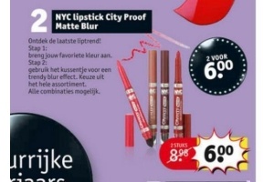 nyc lipstick city proof matte blur