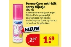 dermo care anti klit spray nijntje