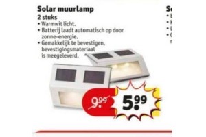 solar muurlamp