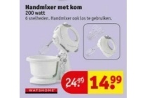 handmixer met kom