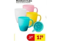 bloemkaars in glas