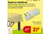 papieren tafelkleed