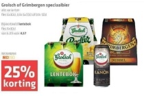 grolsch of grimbergen speciaalbier