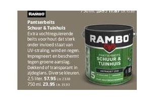 rambo pantserbeits schuur en tuinhuis