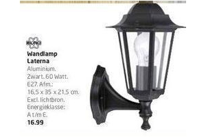 elro wandlamp laterna