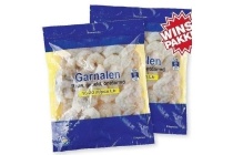 rauwe gepelde garnalen