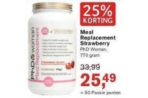 phd woman meal replacement strawberry