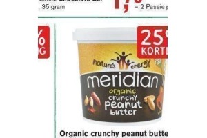 meridian organic crunchy peanut butter