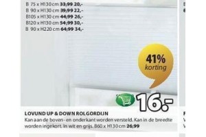 lovund up en down rolgordijn