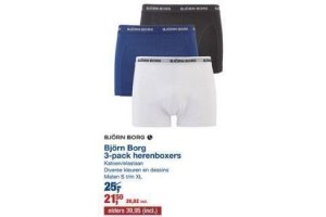 bjoern borg 3 pack herenboxers