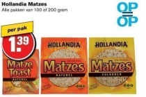hollandia matzes