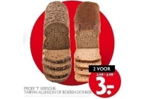 proef t verschil tarpan allinson of boeren donker