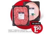 proef t verschil gerookte ossenworst of slagers grillham
