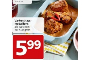 varkenshaas medaillons
