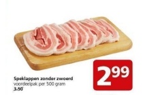 speklappen zonder zwoerd