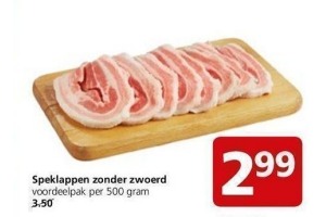 speklappen zonder zwoerd
