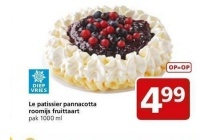le patissier pannacotta roomijs fruittaart