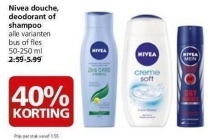 nivea douche deodorant of shampoo alle varianten bus of fles