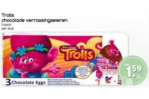 trolls chocolade verassingseieren