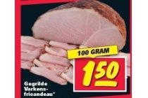 gegrilde varkensfricandeau