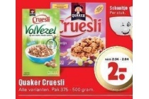 quaker cruesli