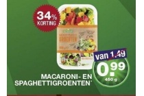 macaroni en spaghettigroenten