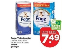 page toiletpapier