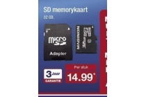 sd memorykaart nu eur14 99 per stuk