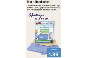 duo ruitendoeken nu eur1 99 per set