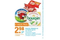 2e halve prijs boursin babybel en la vache qui rit