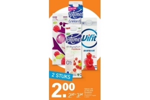 optimel vifit en yoki drink literpakken 2 voor eur2 00
